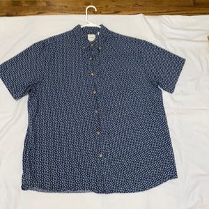 Men’s short sleeve shirt size XL blue